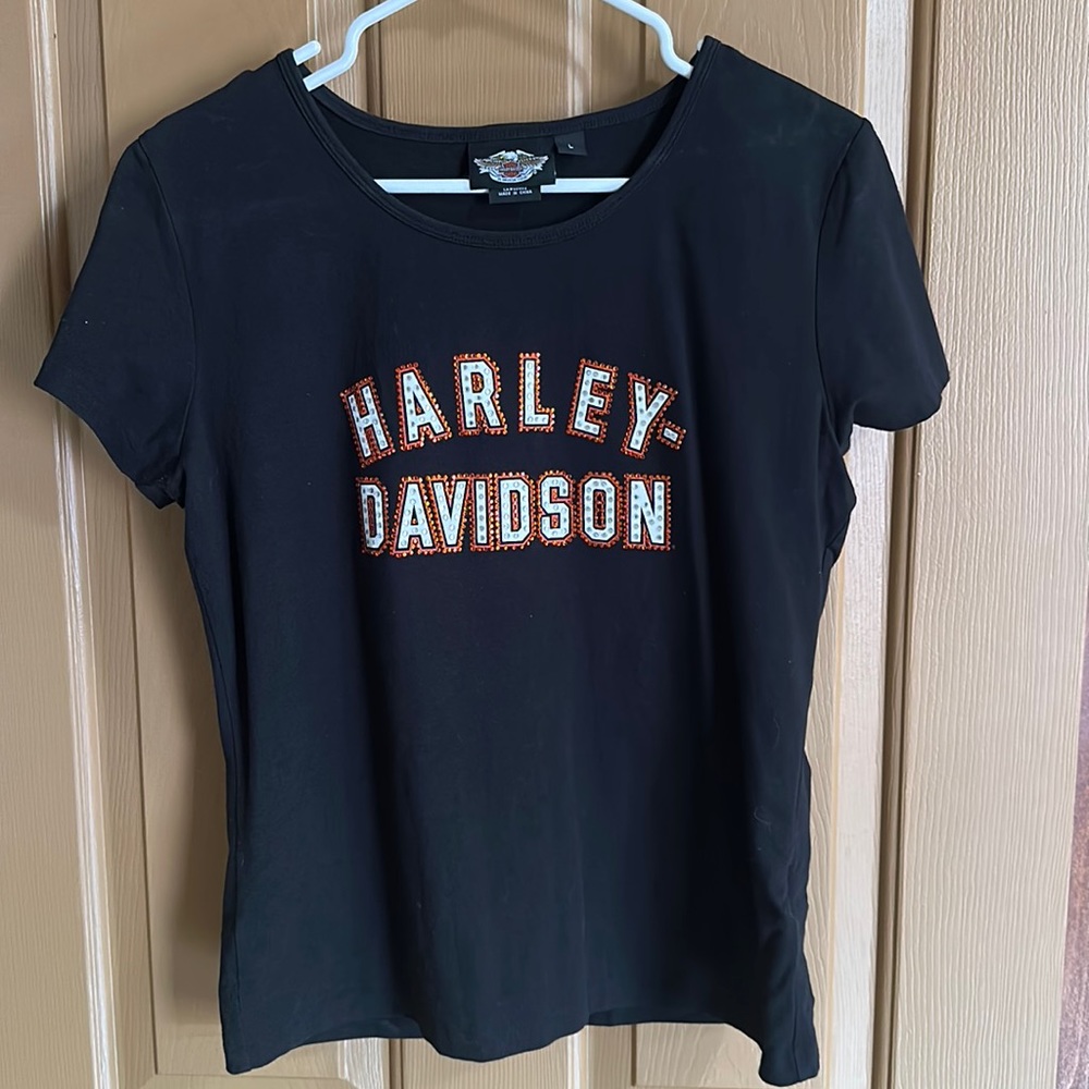STURGIS threads! NWOT Harley Davidson Rhinestone Studded Logo Tee